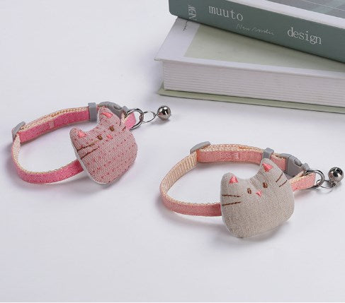 Wholesale Pet Collar Cat Collar Cute Bell Cartoon Pattern Adjustable Dog Collar 