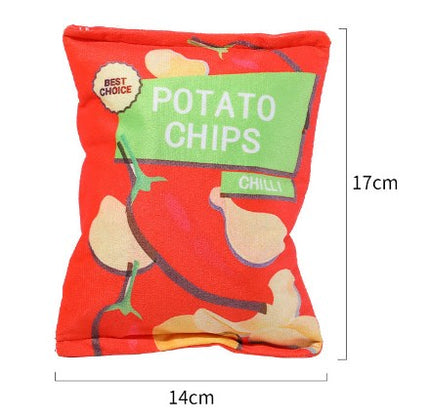 Wholesale Cat and Dog Toys Rattling Paper Potato Chips Sound Making Toys 