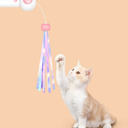 Wholesale Gravity Cat Flirting Stick Cat Feather Bell Replacement Cat Mint Kitten Toy
