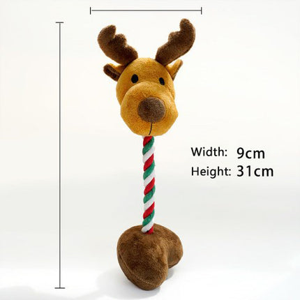 Pet Dog and Cat Sound-resistant Chewing and Molaring Christmas Plush Toy 