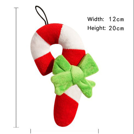 Pet Dog and Cat Sound-resistant Chewing and Molaring Christmas Plush Toy 