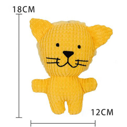 Wholesale Pet Corn Velvet Teeth-resistant Plush Teddy Dog and Cat Vocal Toys and Supplies