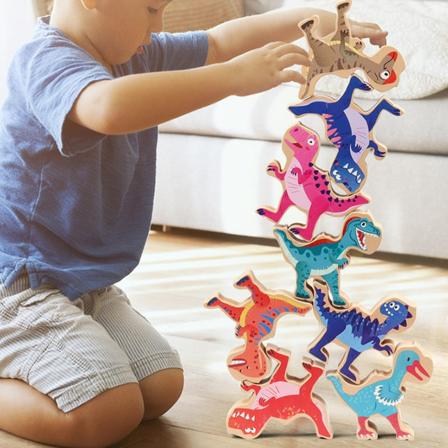 Wholesale Dinosaur Jenga Game Children's Early Education Educational Animal Toy 