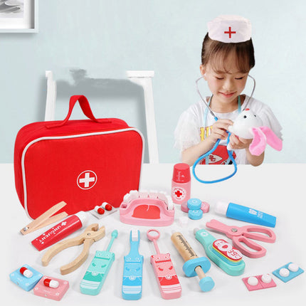 Wholesale Wooden Toy Doctor Nurse Children's Fun Imitation Play House Game 