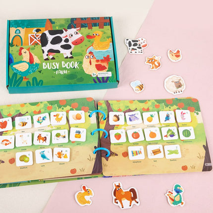 Wholesale Toddler Early Education Puzzle Velcro Hand-Tearable Book Baby Quiet Sticky Book Toy
