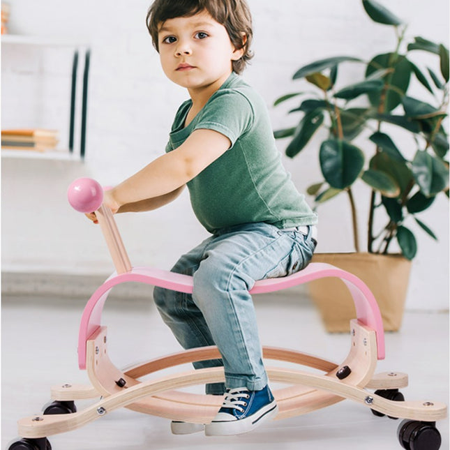 Wholesale Children's Rocking Horse 2-in-1 Baby Rocking Horse Stroller Wooden Horse Toy Car