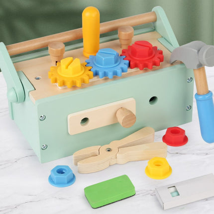 Children's Wooden Screw-twisting and Disassembling Nut Portable Tool Box Educational Toy 