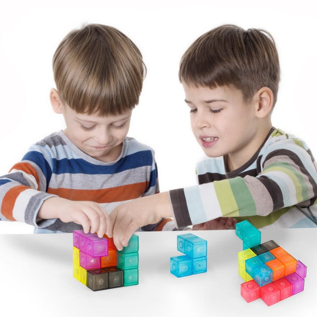 Wholesale Children's Magnetic Building Blocks Rubik's Cube 3D Puzzle Educational Toys