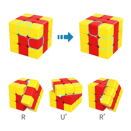 Wholesale Hamburger Sandwich Rubik's Cube Three-Stage Volcano Pyramid Children's Toy 