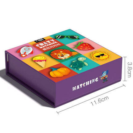 Children's Interactive Concentration Training Animal Matching Card Board Game Educational Toys 
