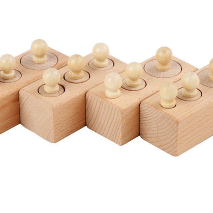 Wholesale Early Education Toys for 2-3-4 Year Old Children Wooden Socket Cylinder 