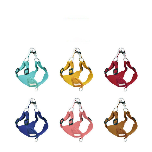 Wholesale Suede Reflective Pet Harness, Cat and Dog Leash Vest Type Breathable Dog Leash