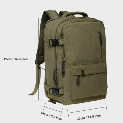 Men and Women Casual Canvas Backpack Outdoor Large Capacity Handbag Student School Bag