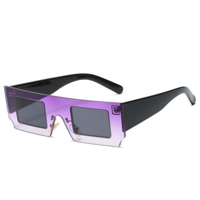Wholesale Women's Fashion Square Frame One-piece Sunscreen Sunglasses 