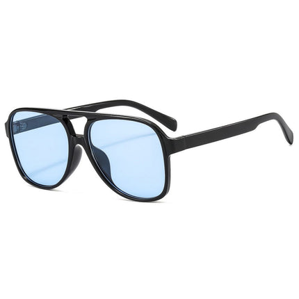 Wholesale Double Bridge Retro Sunglasses Large Frame Bud Sunglasses 