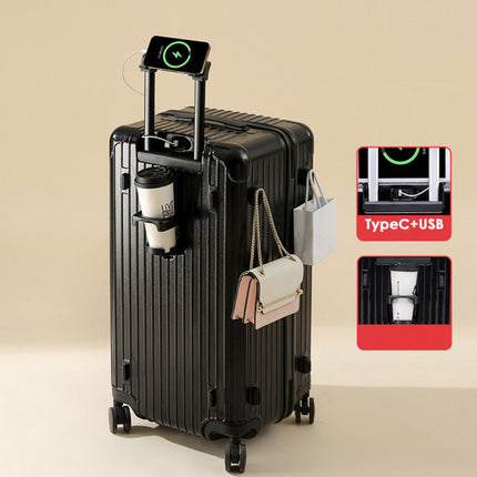 Large-capacity Suitcase Women's 24-inch Trolley Case Universal Wheels Travel Luggage Password Box
