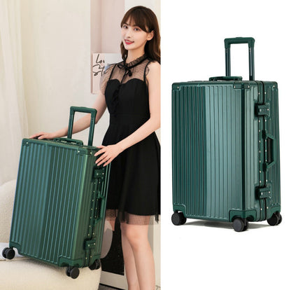 Women's 24-inch Suitcase Password Box Aluminum Frame Universal Wheel Trolley Suitcase Wholesale Suitcase