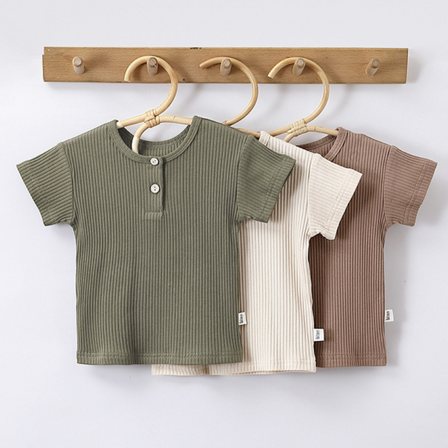 Wholesale Infants Baby Top Summer Short Sleeve T-shirt