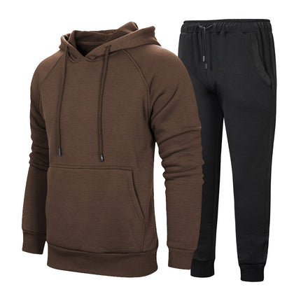 Wholesale Men's Casual Loose  Hooded Hodies Joggers Two-piece Set