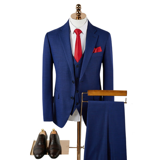 Wholesale Men's Fall Winter Business Blazer Waistcoats Pants Three-piece Suit