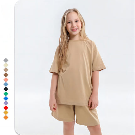 Wholesale Kids Summer Parent-child Loose Short Sleeve T-Shirts