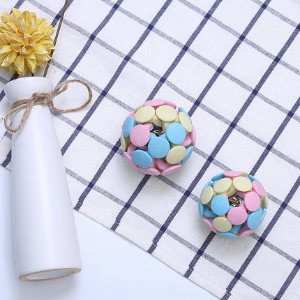 Wholesale Pet Toy Woven Ball Cat Color Matching Bell Dog Toy Ball Toy Supplies