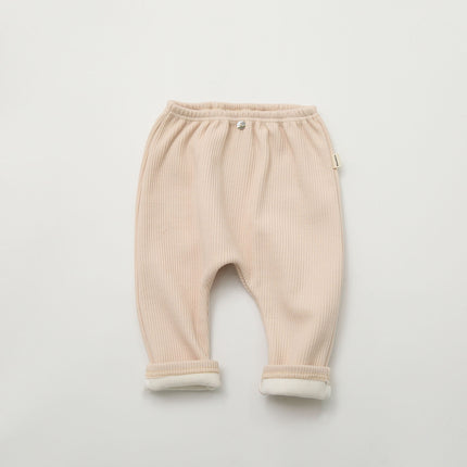 Baby Thickened Warm Fleece Trousers Kids Pants