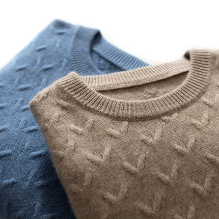Wholesale Men's Winter Semi-turtle Collar Thickened Warm Base Woolen Sweater