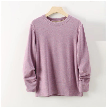 Wholesale Women's Fall Winter Brushed Warm Round Neck Thermal Underwear