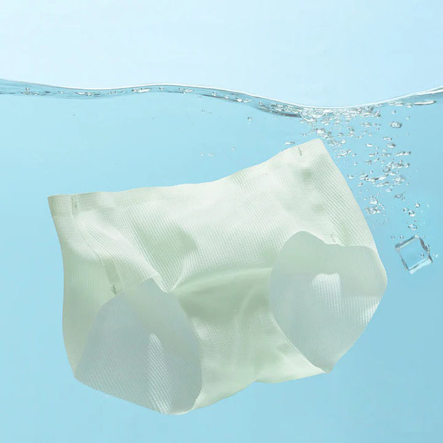 Wholesale Women's Ice Silk Summer Breathable Ultra-thin Antibacterial  Mid-Waist Seamless Briefs