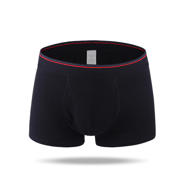 Men's Soft Cotton Stretch Sports Boxer Briefs Sexy U Convex Underwear