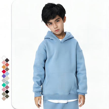 Wholesale Children's Cotton Fleece Hooded Fleece Sweatshirts