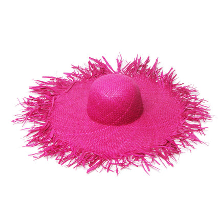 Wholesale Women's Raffia Big Brim Hat Sun Hat Beach Hat