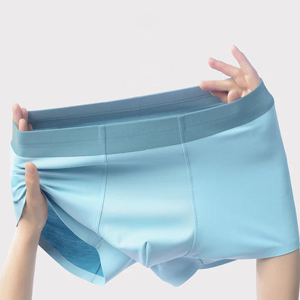 Wholesale Men's Underwear Modal Double-sided Traceless Mulberry Silk Boxer Briefs