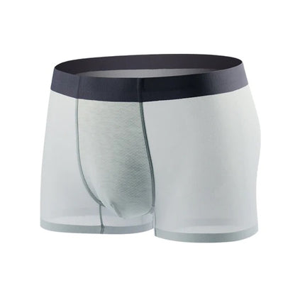 Wholesale Men's Ice Silk Traceless Underwear Breathable Mesh Antibacterial Summer Boxer Pants