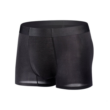 Wholesale Men's Ice Silk Traceless Underwear Breathable Mesh Antibacterial Summer Boxer Pants
