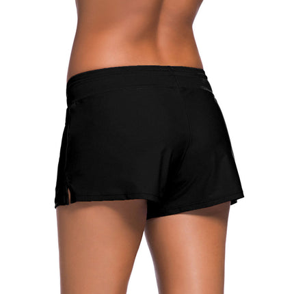 Wholesale Summer Swim Trunk Lace Up Ladies Low Waist Sexy Boxer Beach Shorts