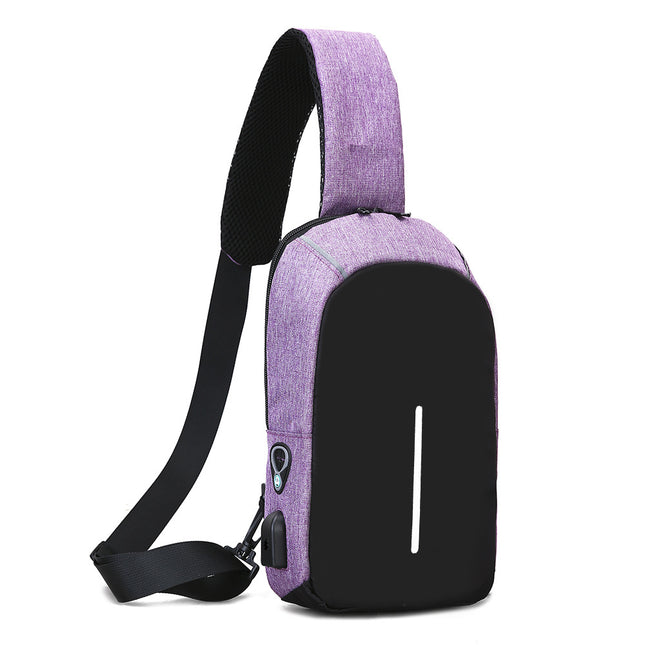Wholesale Men's Chest Bag Outdoor Casual Bag Usb Bag Mini Shoulder Bag 