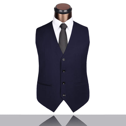 Wholesale Men's Gentleman's Slim Fit Single Breasted Waistcoat