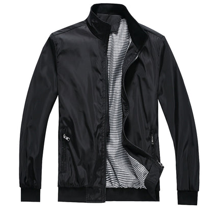 Wholesale Men's Spring Autumn Casual Business Cardigan Zipper Jackets