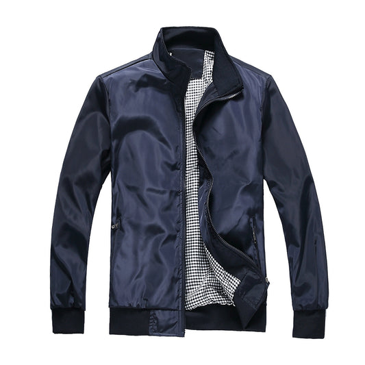 Wholesale Men's Spring Autumn Casual Business Cardigan Zipper Jackets