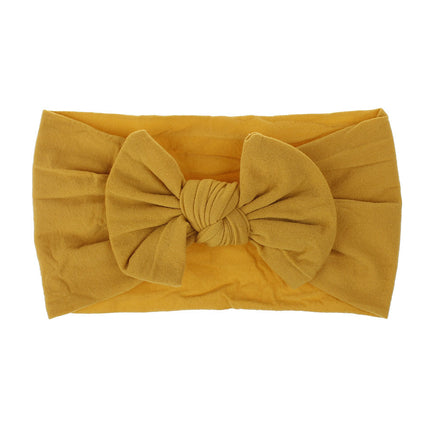 Wholesale Baby Hair Accessories Soft Nylon Bow Headwrap