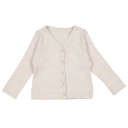 Wholesale Spring Baby Cardigan Top Infant Western Style Modal Cotton Pit Strip Coat