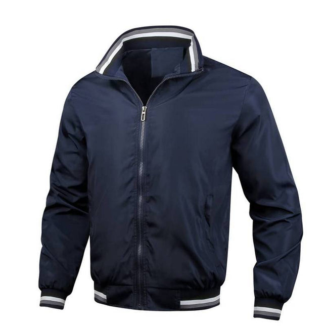 Wholesale Men's Spring Autumn Casual Waterproof Stand Collar Zipper Jacket
