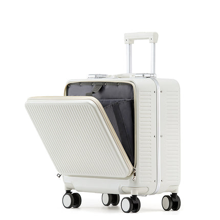Mini 18-inch Suitcase Women's Lightweight Trolley Case Silent Universal Wheels Front-opening Suitcase