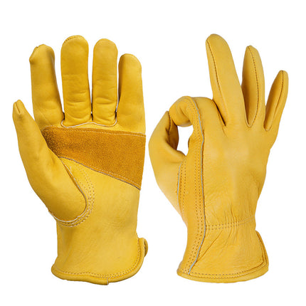Wholesale Wear-resistant Gardening Maintenance Welding Protection Cowhide Gloves