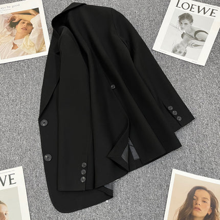 Wholesale Women's Spring and Autumn Black Fashion Casual Blazer