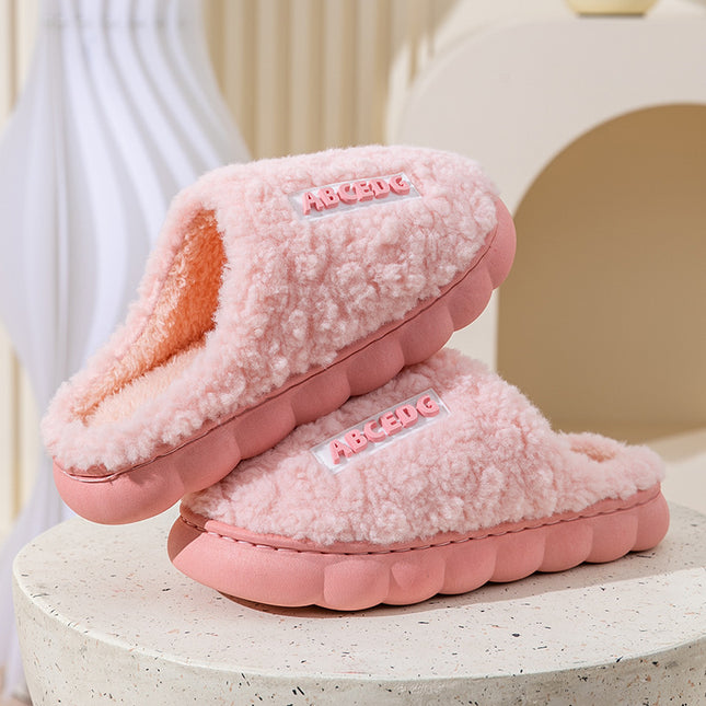 Wholesale Women's Winter Home Thick-soled Faux Fur Home Slippers
