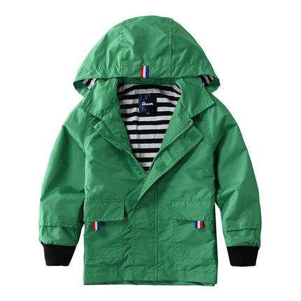 Wholesale Kids Outdoor Sports Waterproof Workwear Windbreaker Hooded Jacket