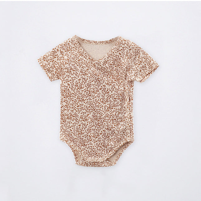 Infant Short-sleeved Onesie Newborn Baby Triangle Romper Bodysuit